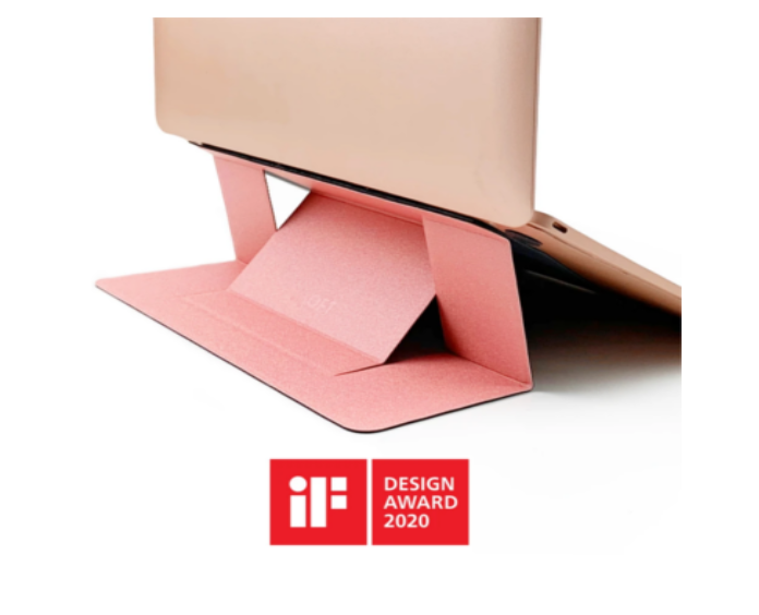 MOFT Lightweight Portable Laptop Adjustable Stand Pink MacBook Universal