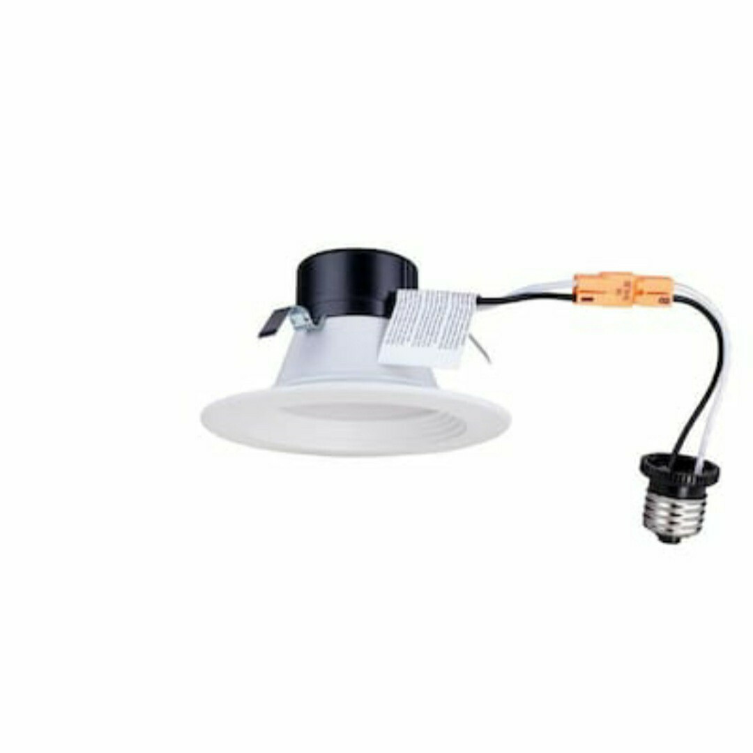 Intergrated LED 4 In 50 Watt Equivalent White Round Dimmable Recessed Lighting