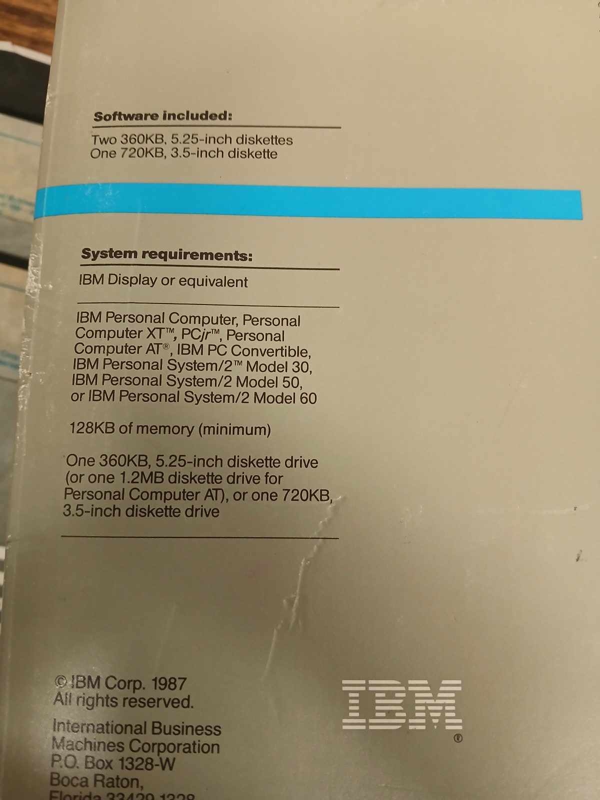 IBM DOS 3.30 Disk Operating System 1987 1st Edition 5.25/3.5" Software Disks CIB