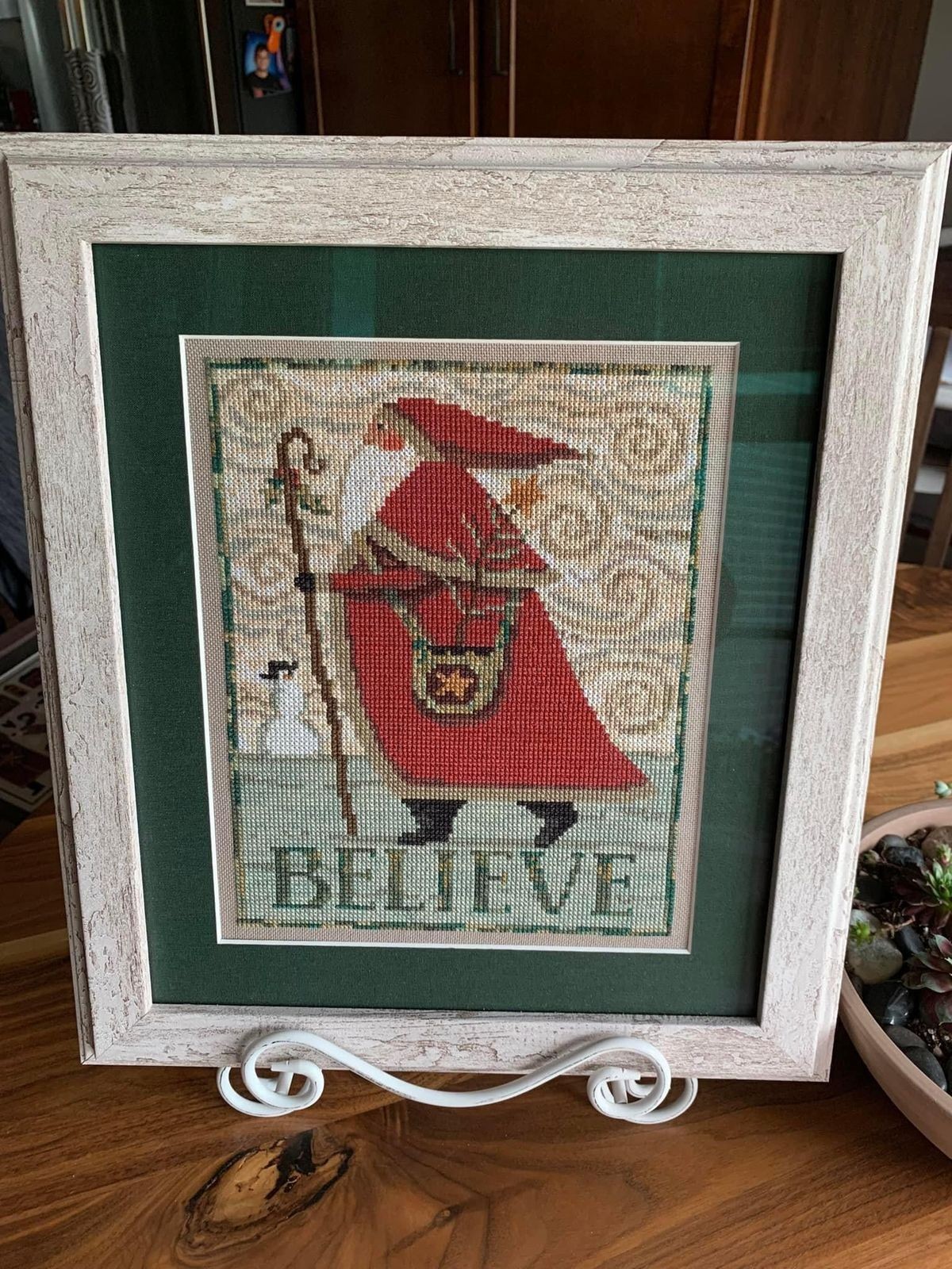 Cross Stitch Pattern Santa Claus Christmas Noel Xmas Winter Primitive Sampler