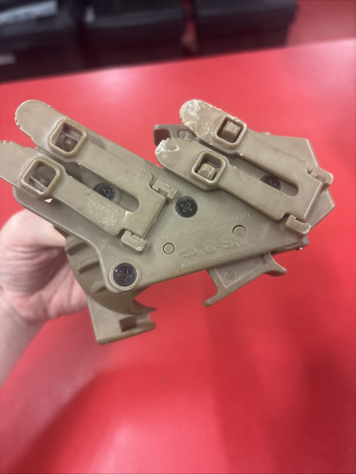 ACS Frag Grenade Holder Quick Release Holster-Coyote