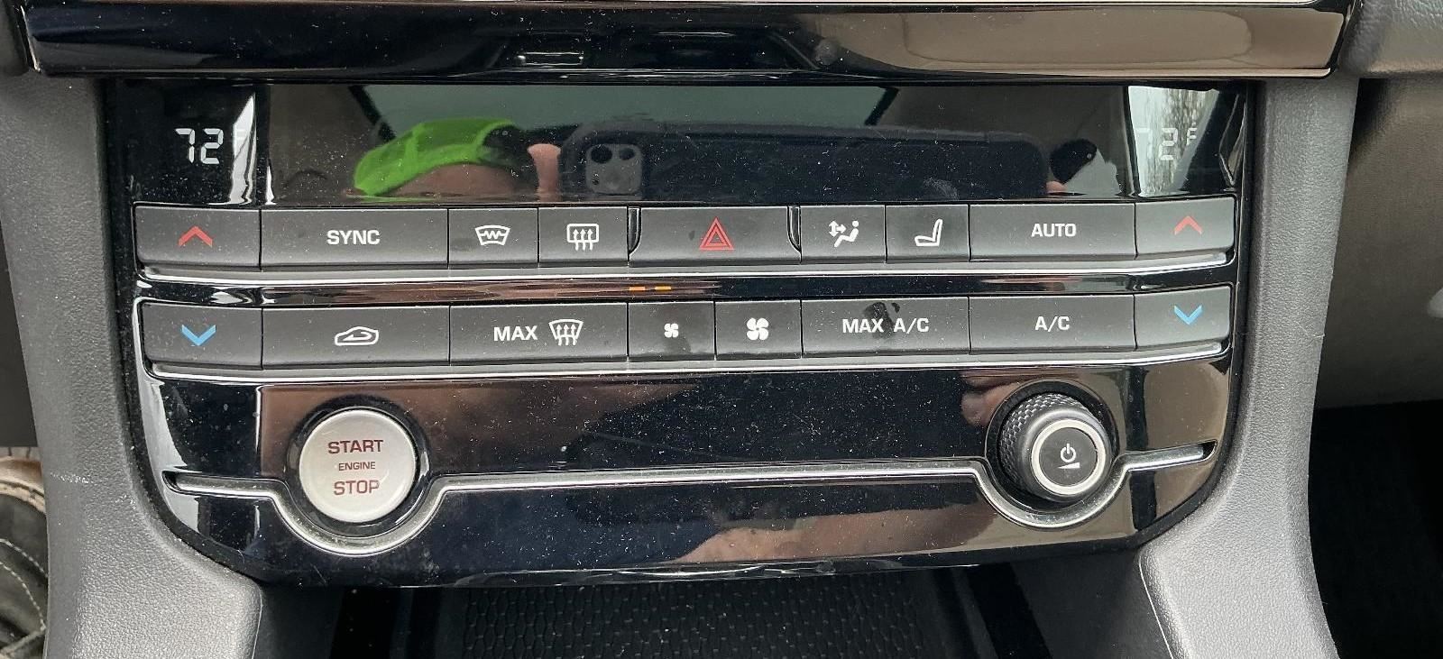 Temperature Control Front Dash Mounted ID KX6318C858JB Fits 19-20 F-PACE 834183