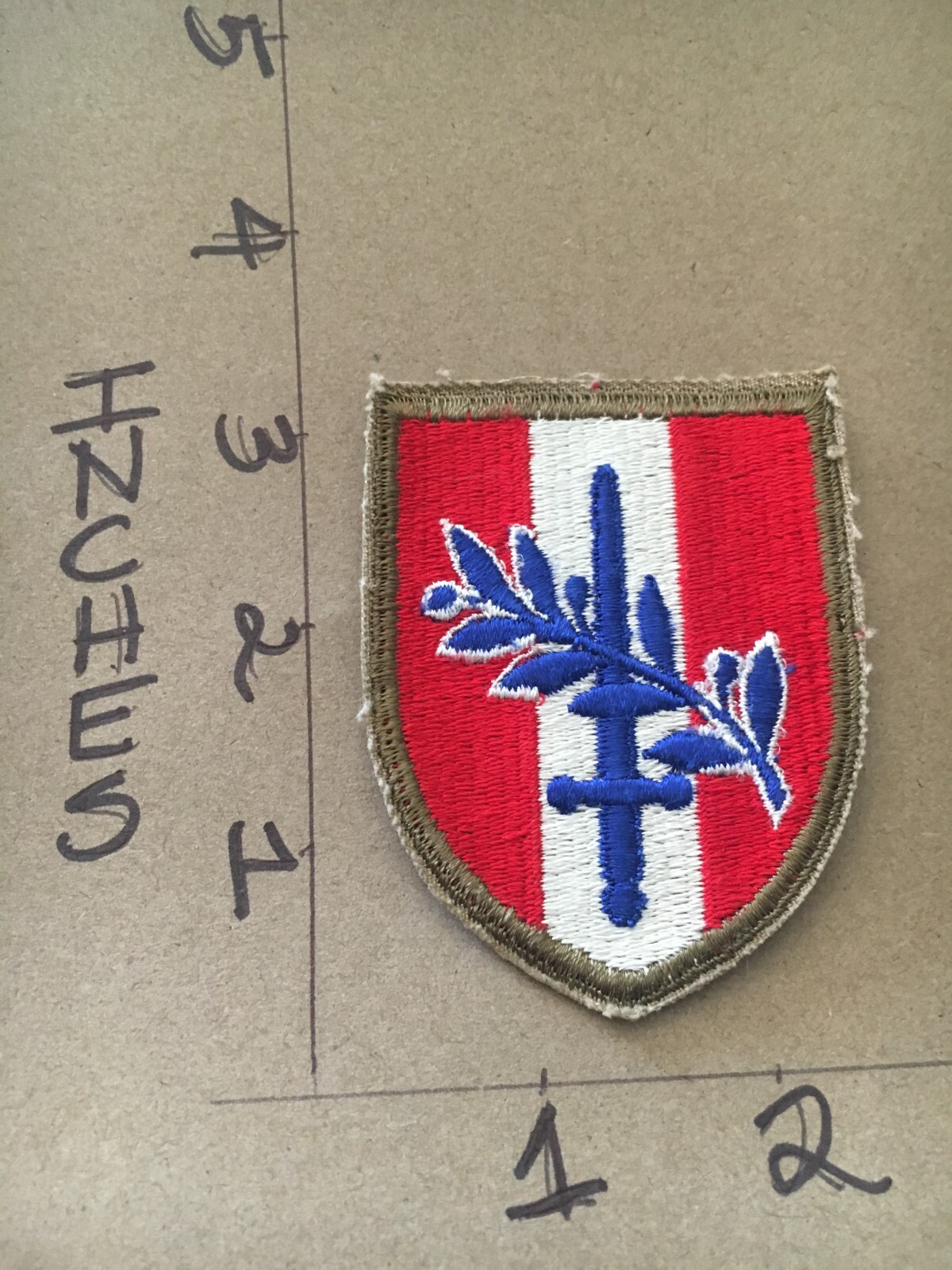 WW2 to Korea era US Army US Forces Austria AGU c/e no glow Patch 4/24/25