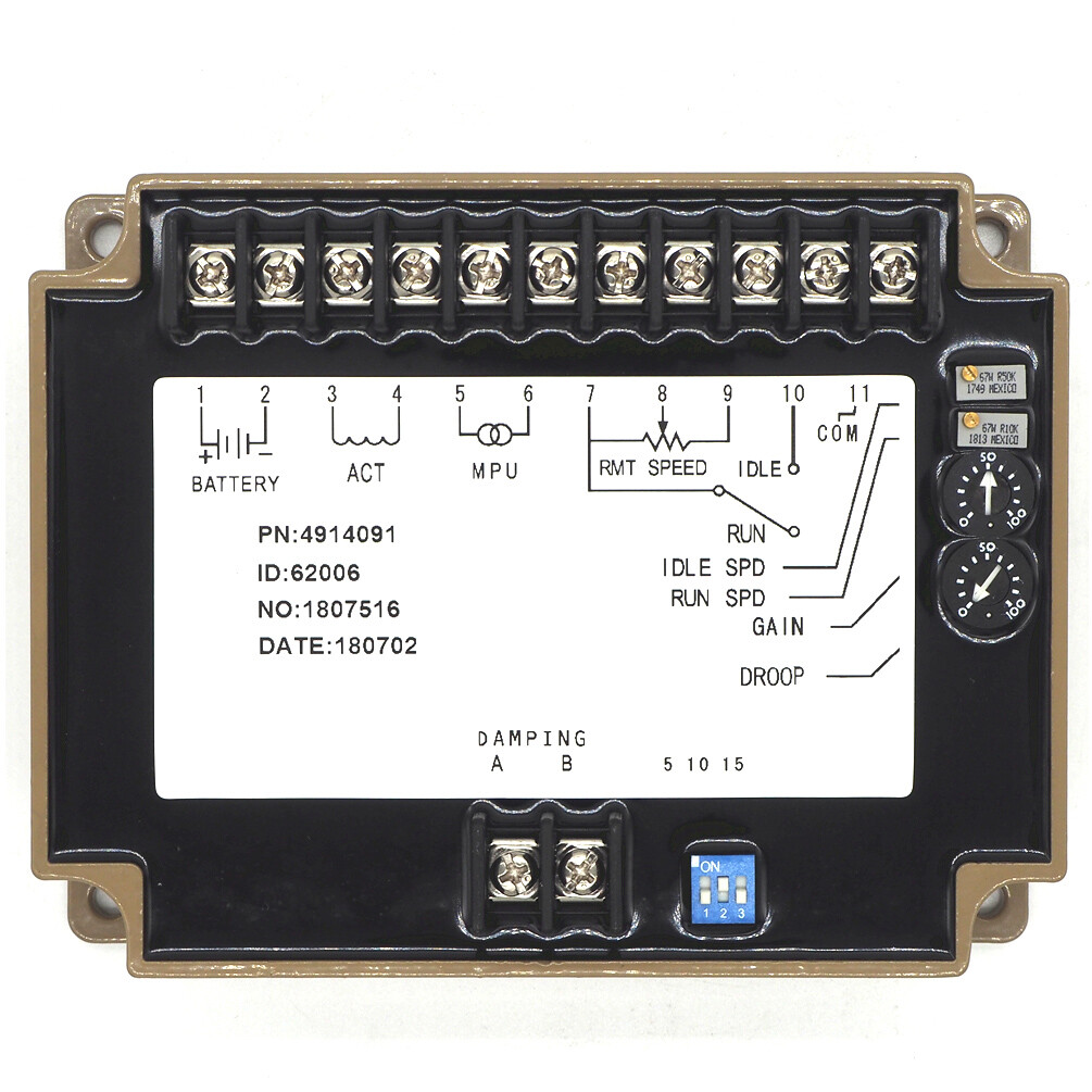 3044196 4914091 3062322 4914090 Speed Controller Generator Set