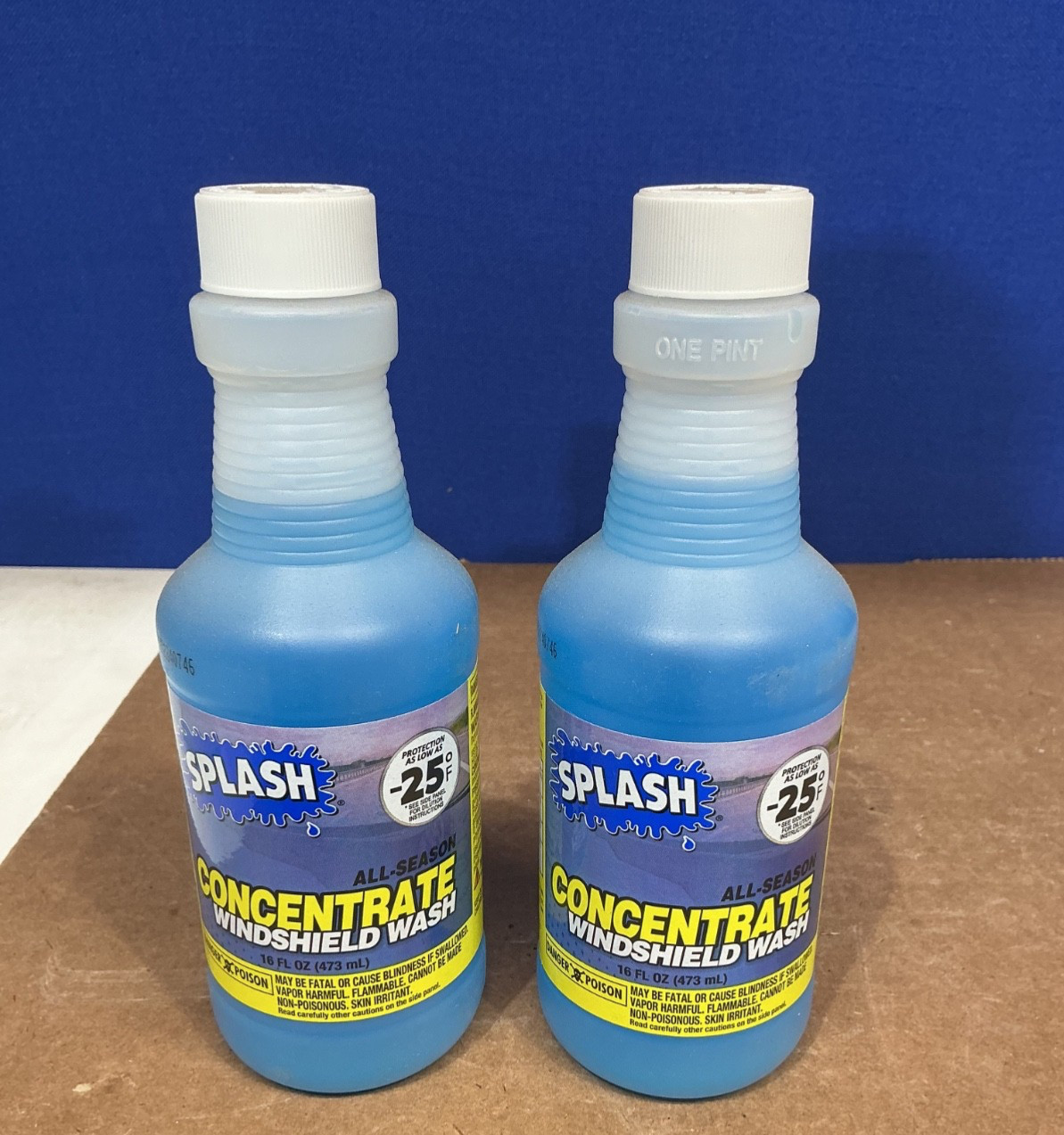 Splash All Season Concentrate Windshield Wash 16oz each 2 Bottles
