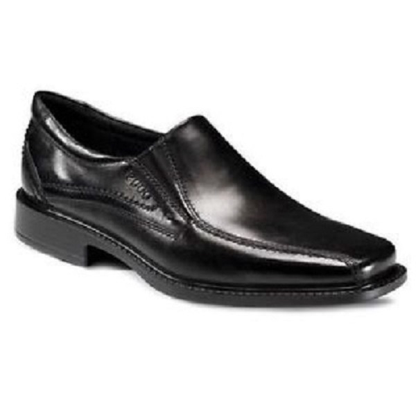 ECCO Men's 51504 New Jersey Black Leather Slip On Loafer Sz 39 40 41 42 43 44