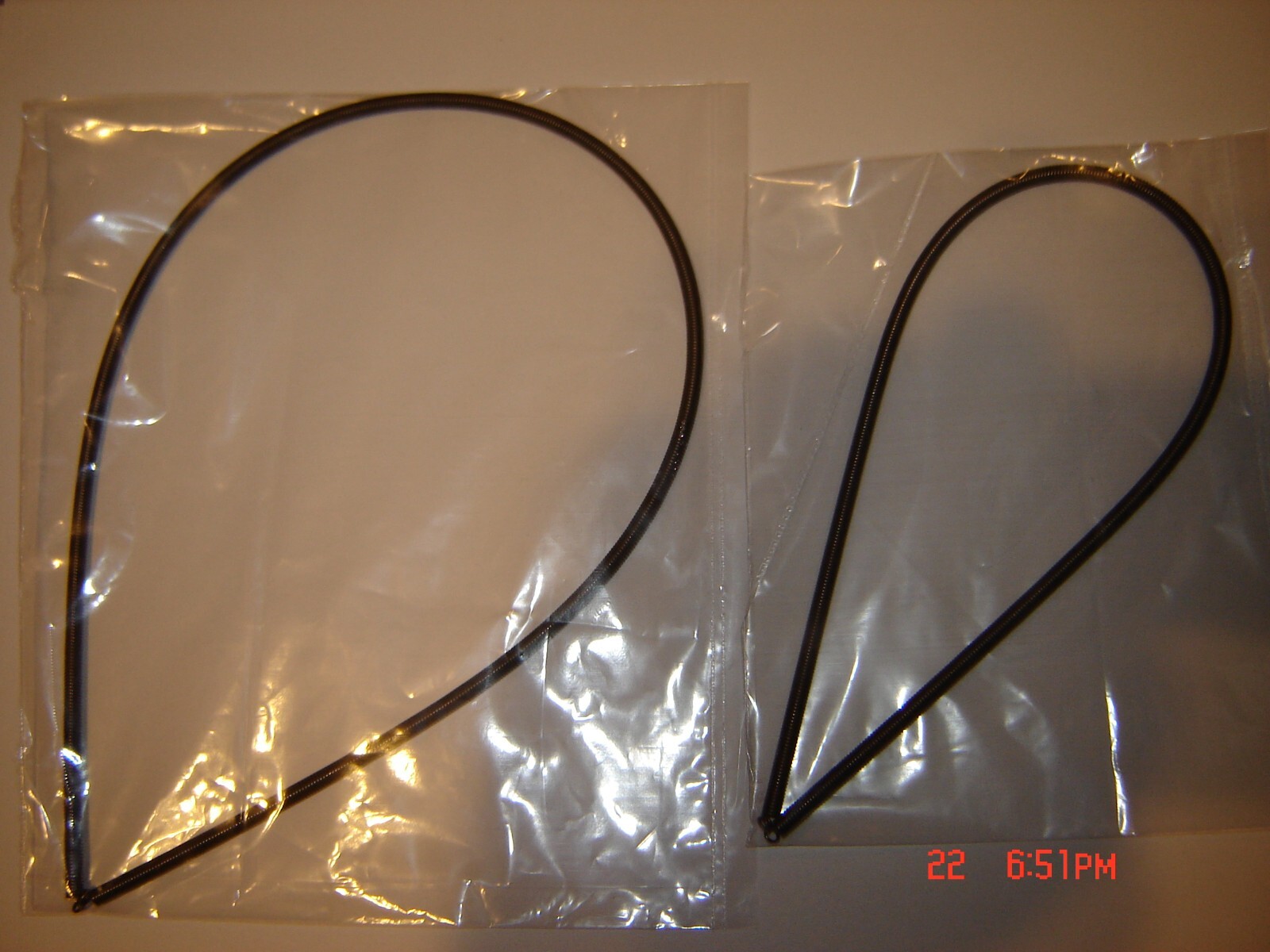8mm Bell & Howell 625 Projector Belts, 1 Rewind, 1 Take-Up,  2 Wire Belts,  New