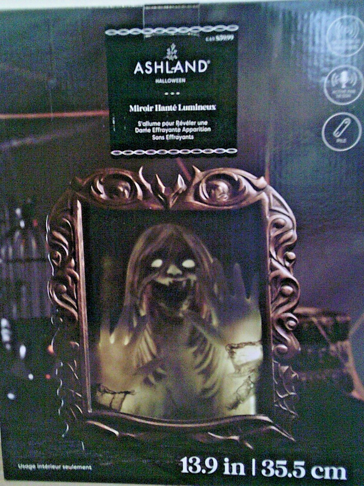 ASHLAND HALLOWEEN ANIMATED DOLL ON ROCKING HORSE ILLUMINATED MOTION SPOOKY SOUND