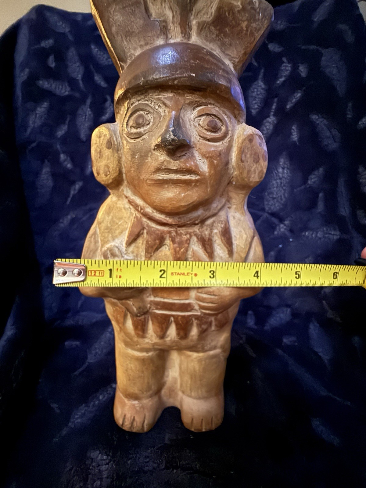 Replica of a Mochica (Moche) ceramic, Northern Peru, “ medicine man" 11” Tall
