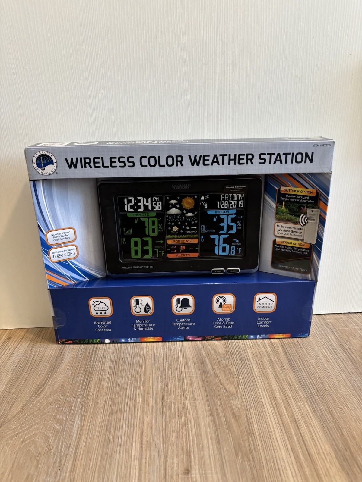 New La Crosse Technology Wireless Color Forecast Weather Station Digital