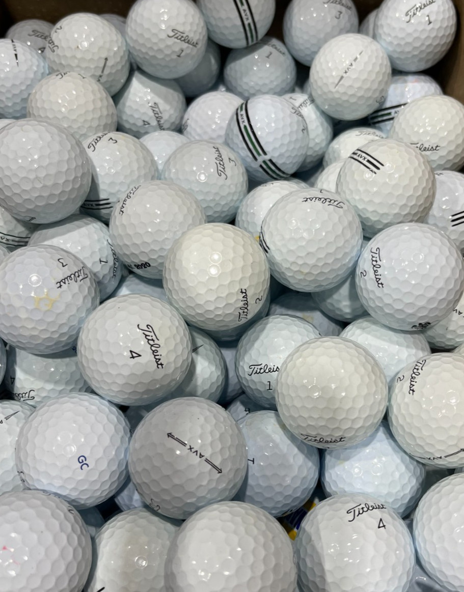 Titleist AVX 36 Pack White Used Golf Balls AAAAA 5A Mint Bulk Recycled Balls
