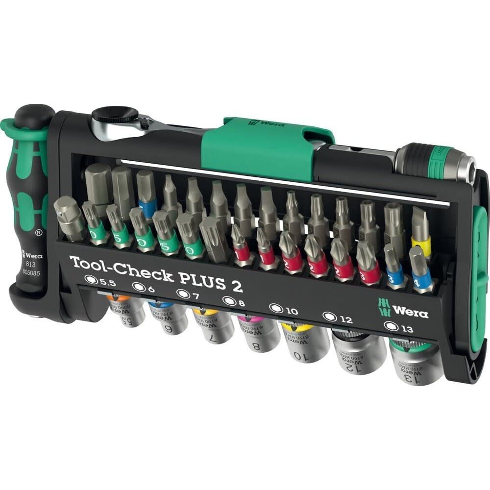Wera Tools Chrome-Vanadium Tool-Check Plus 2 Set, 39 Pieces