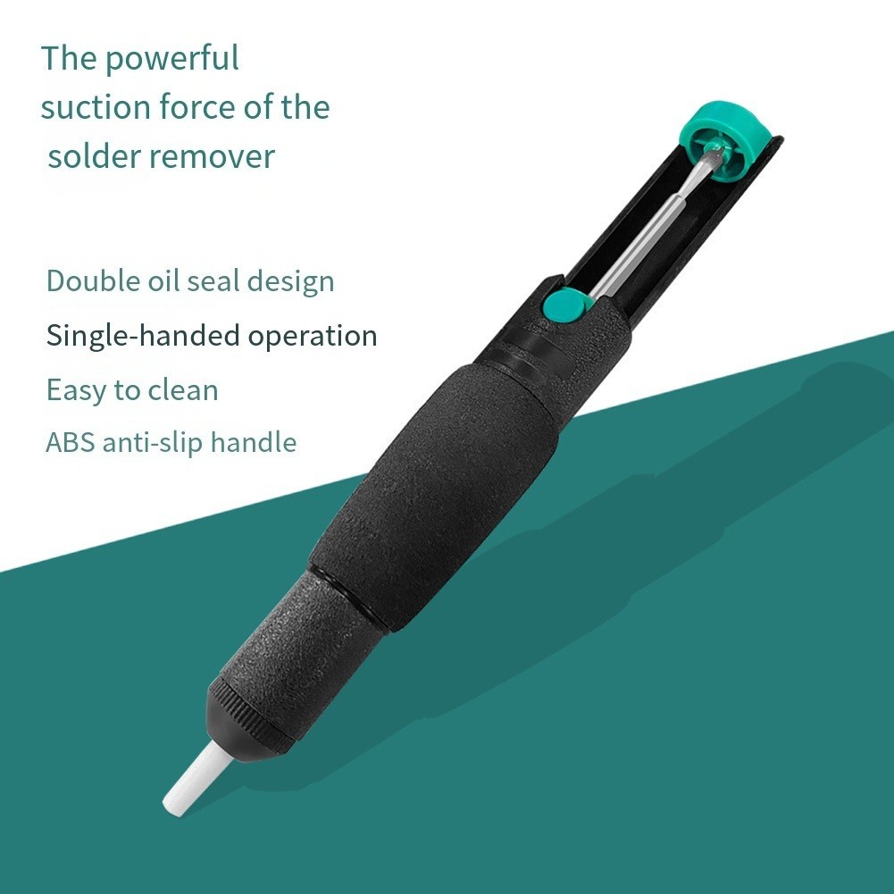 Handheld Desoldering Pump with Antiskid Handle for Precise Circuit Board Work