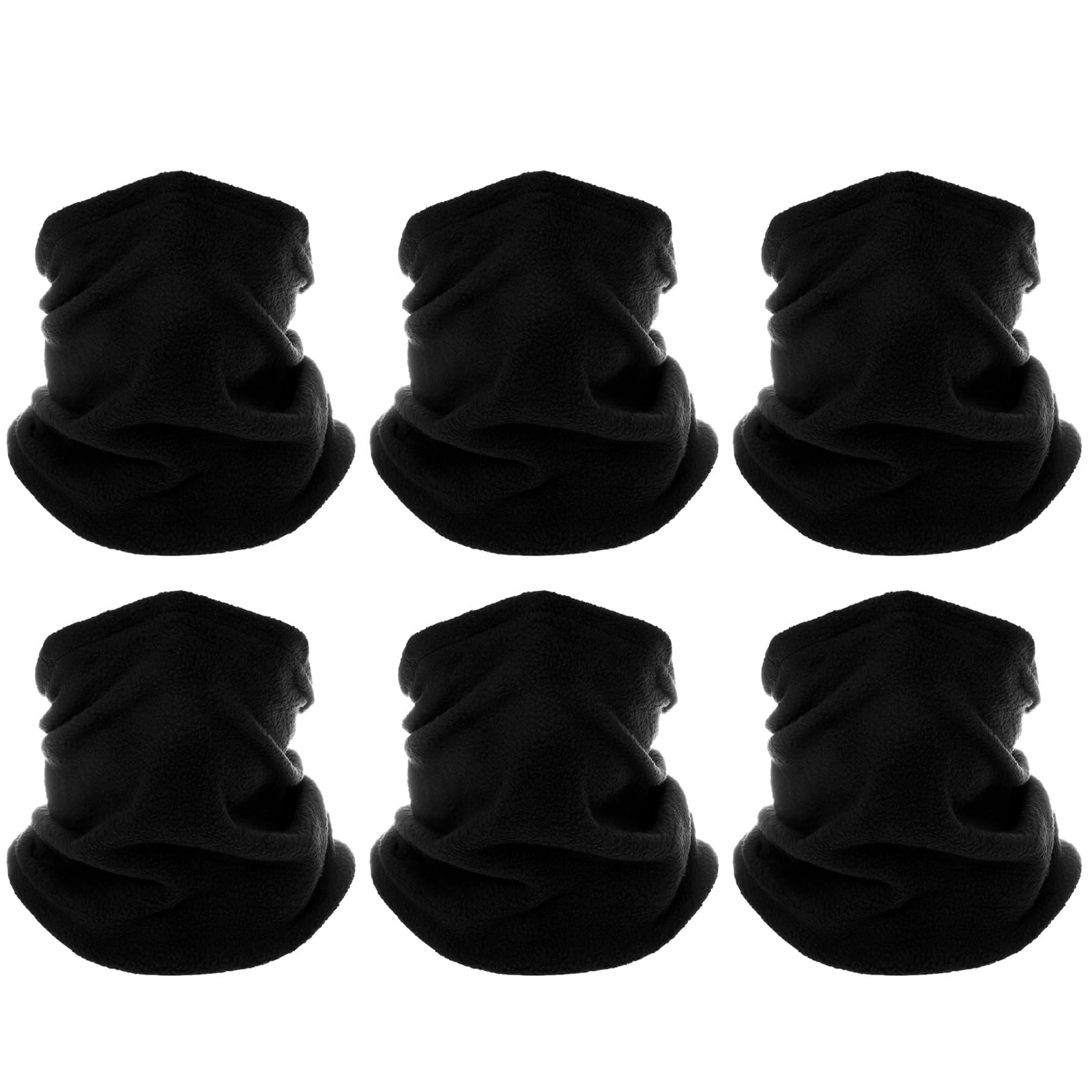 yeabwps 6 Pack Winter Neck Warmers Face Mask for Men Women Fleece Neck Gaiter...