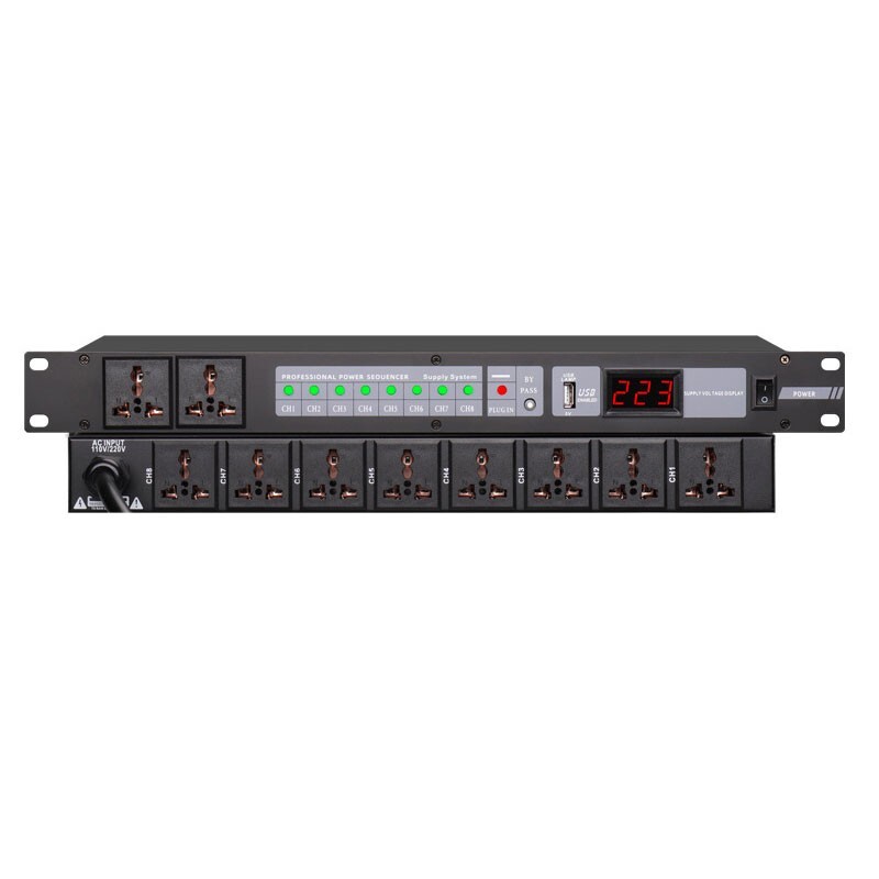 8-CH Power Sequencer Controller Sequence Stage Manager Support Voltage Display/
