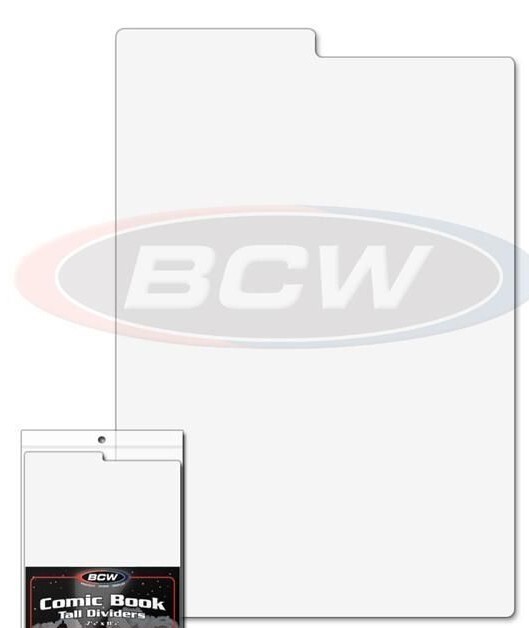 New (200 ct) BCW Tall Comic Book Divider-White