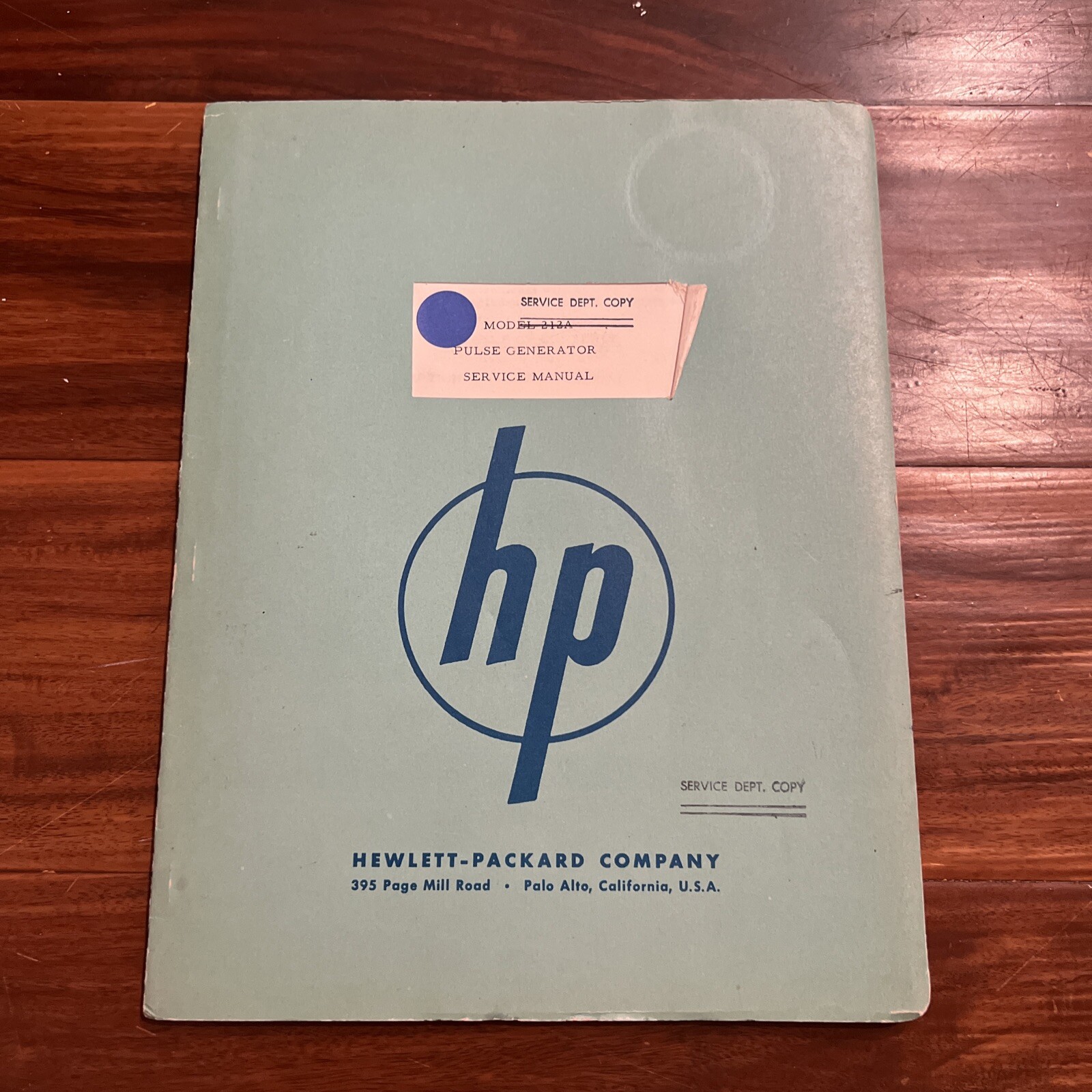 HP 212A Pulse Generator ~ Operating & Service Manual ~ Serial: 1439 & 1239