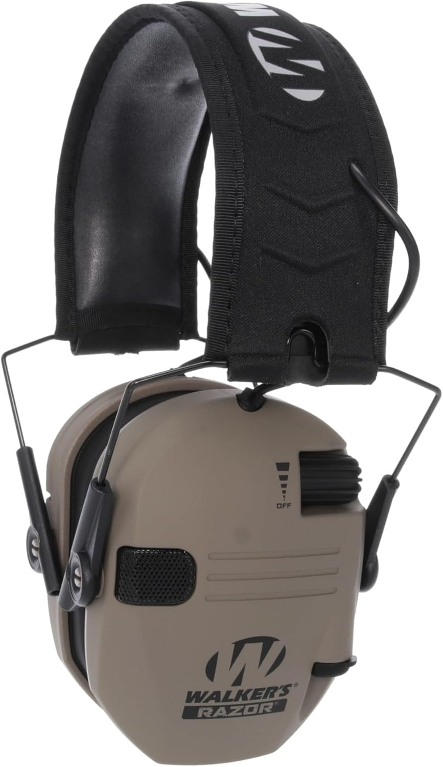 Slim Electronic Earmuffs Low Profile Adjustable Hearing Protection for Shooting