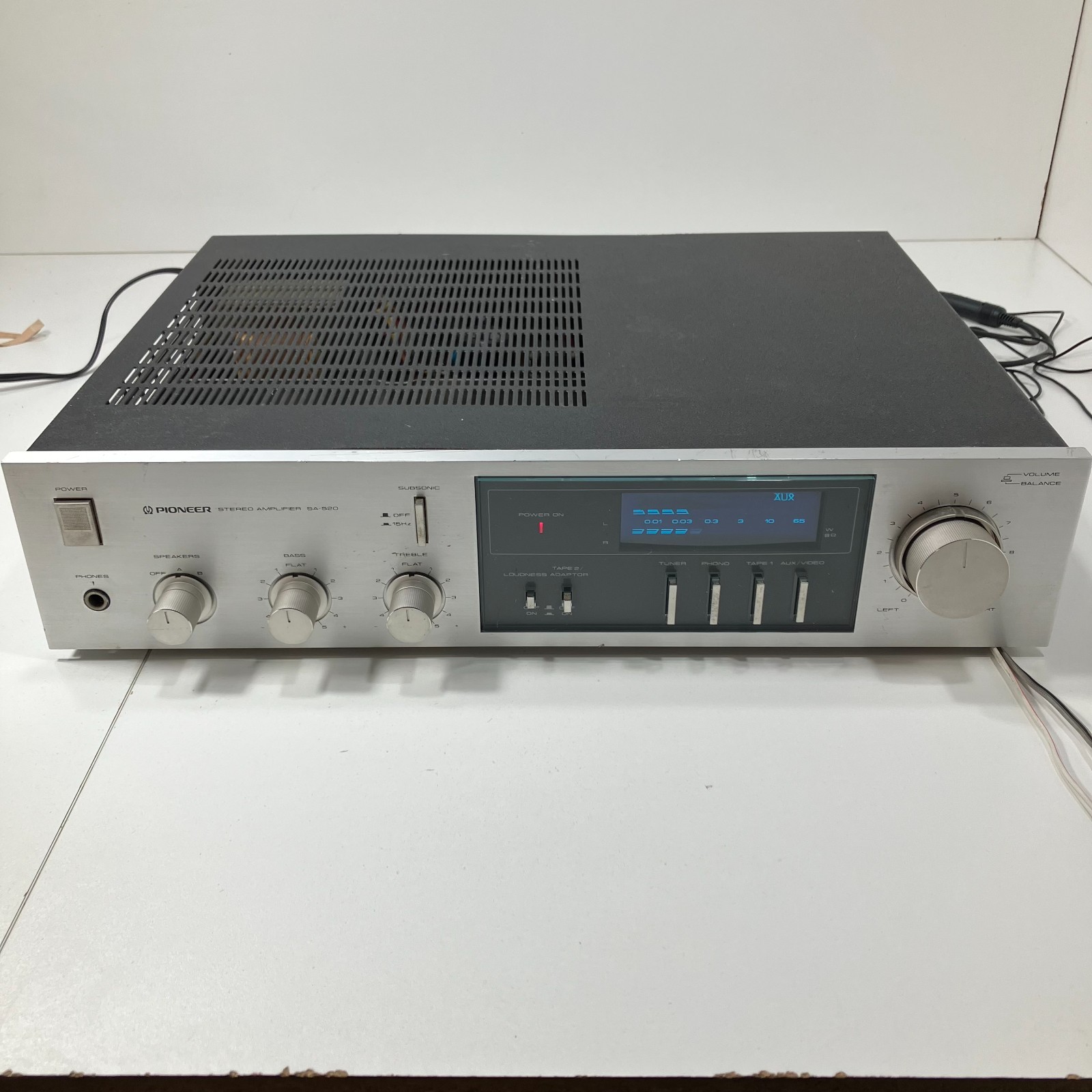 Pioneer SA-520 Vintage Stereo Amplifier Integrated Amp Tested Working Japan