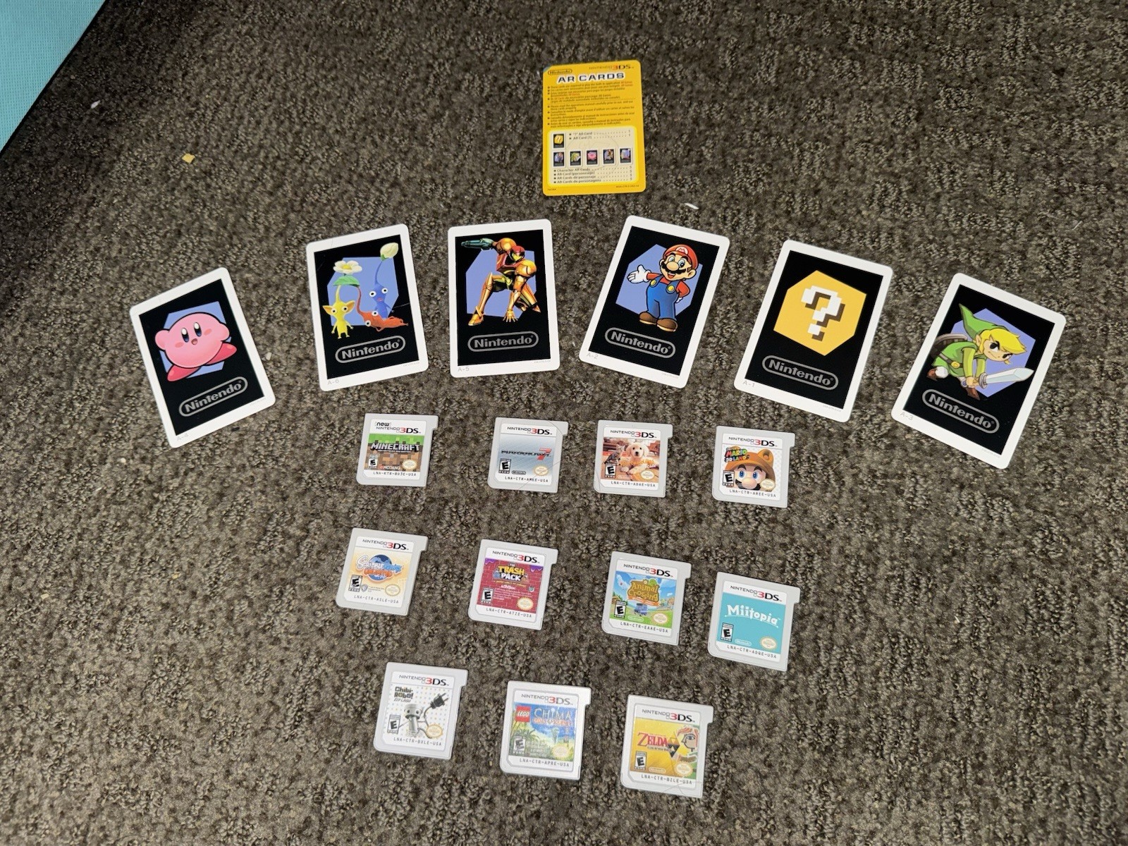 Nintendo 3ds games/ar cards