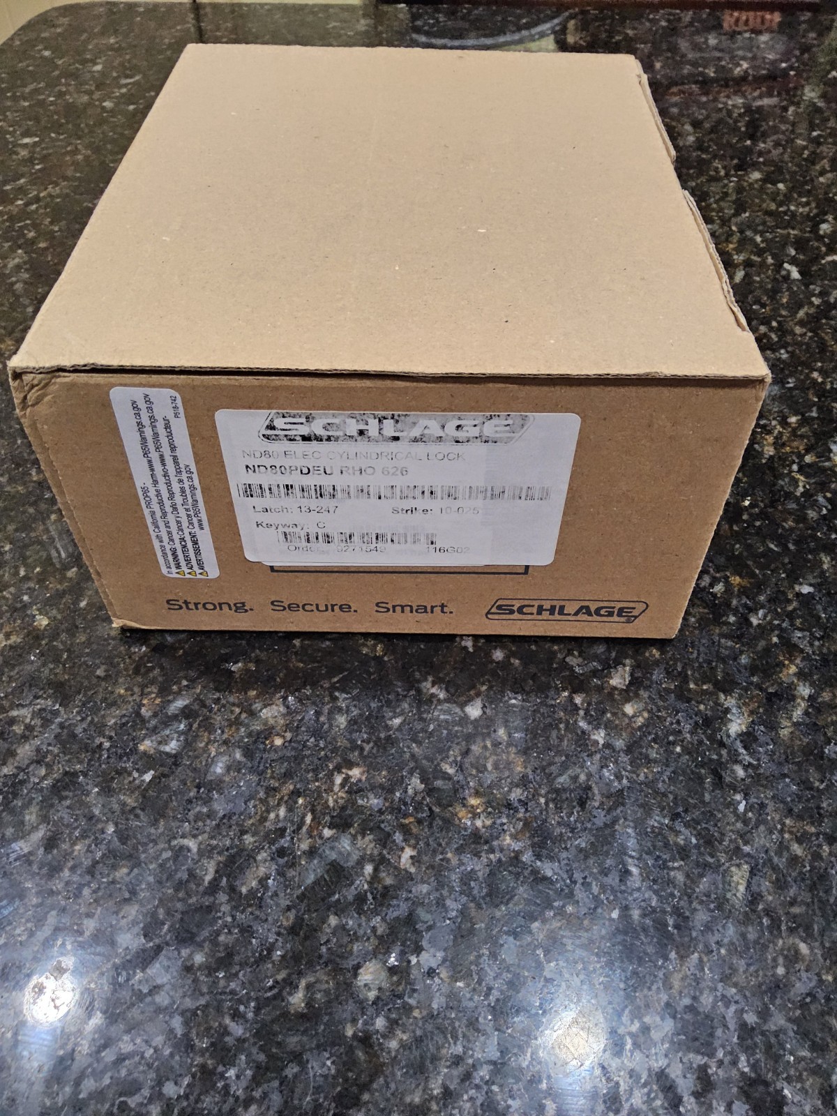 SCHLAGE COMMERCIAL ND80PDEU-RHO-626 24V CYLINDRICAL LOCK