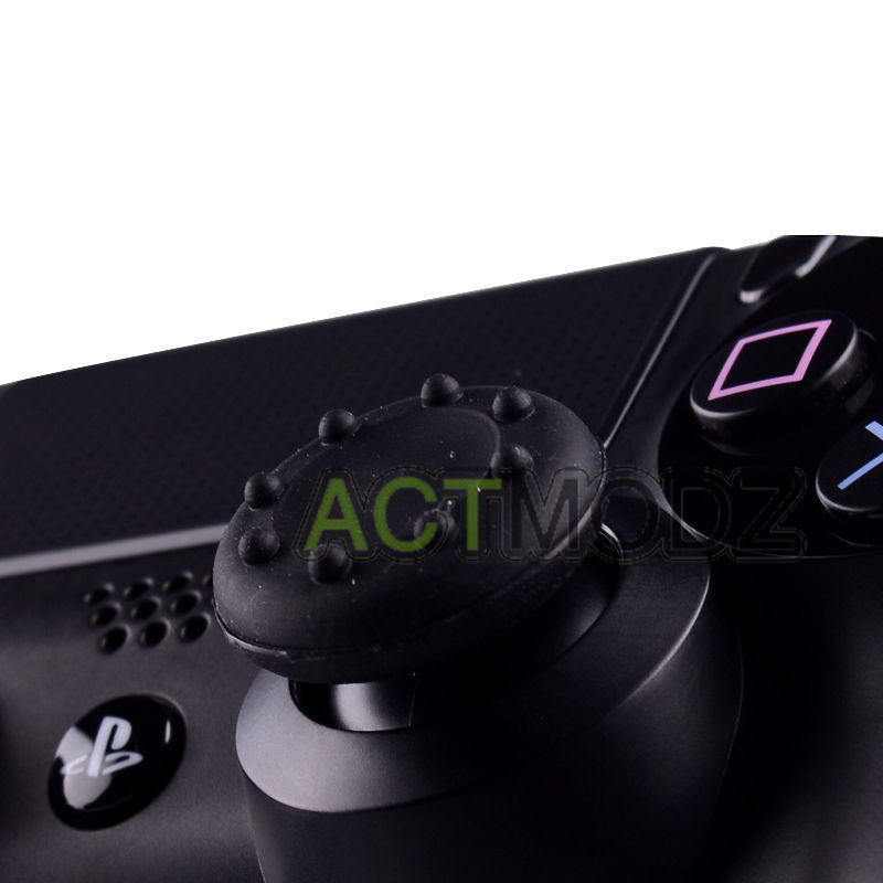 20pcs Controller Rubber Joystick Thumbstick Grip Cap for PS4 PS3 XBOX 360 Black
