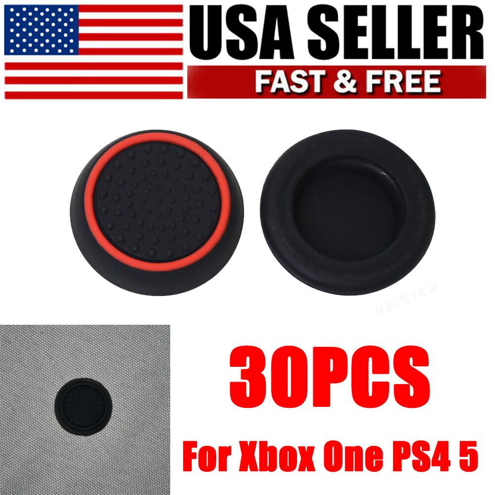 30Pcs Thumb Stick Cover Controller Grips Cap Thumbstick Analog For Xbox One PS5