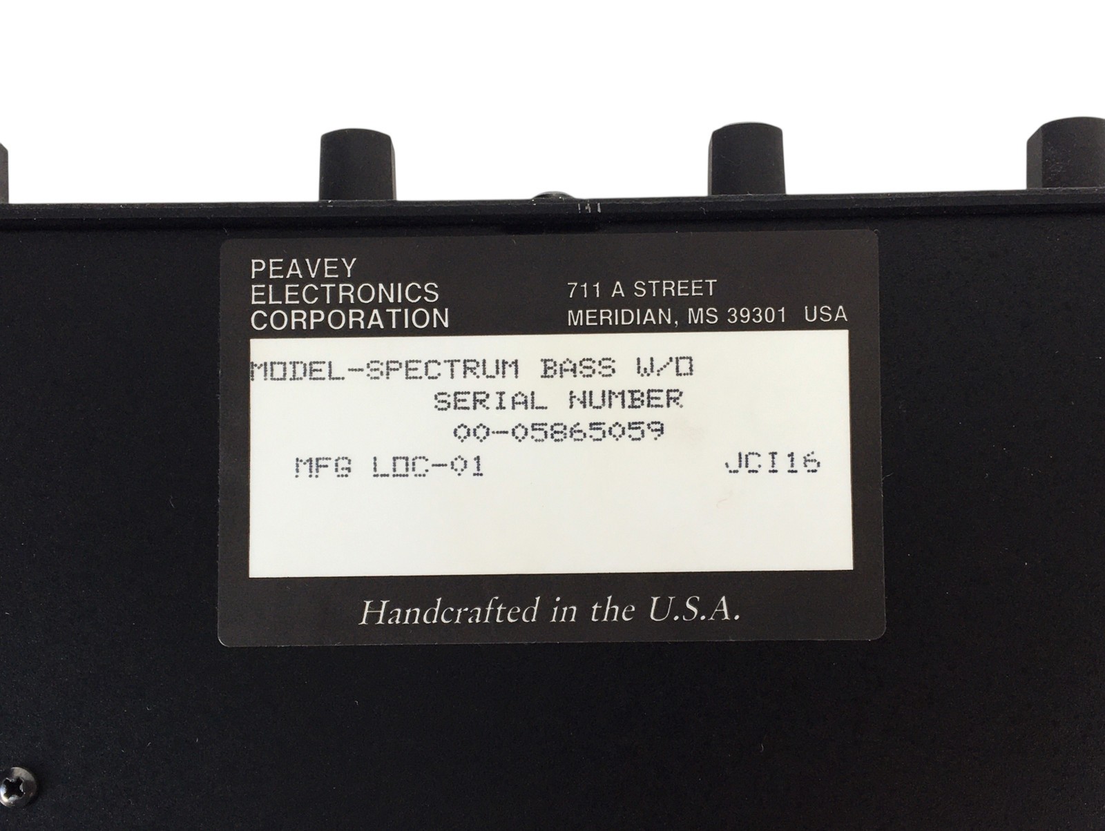 PEAVEY SPECTRUM BASS Digital Phase Modulation Synthesizer Sound Module Rack