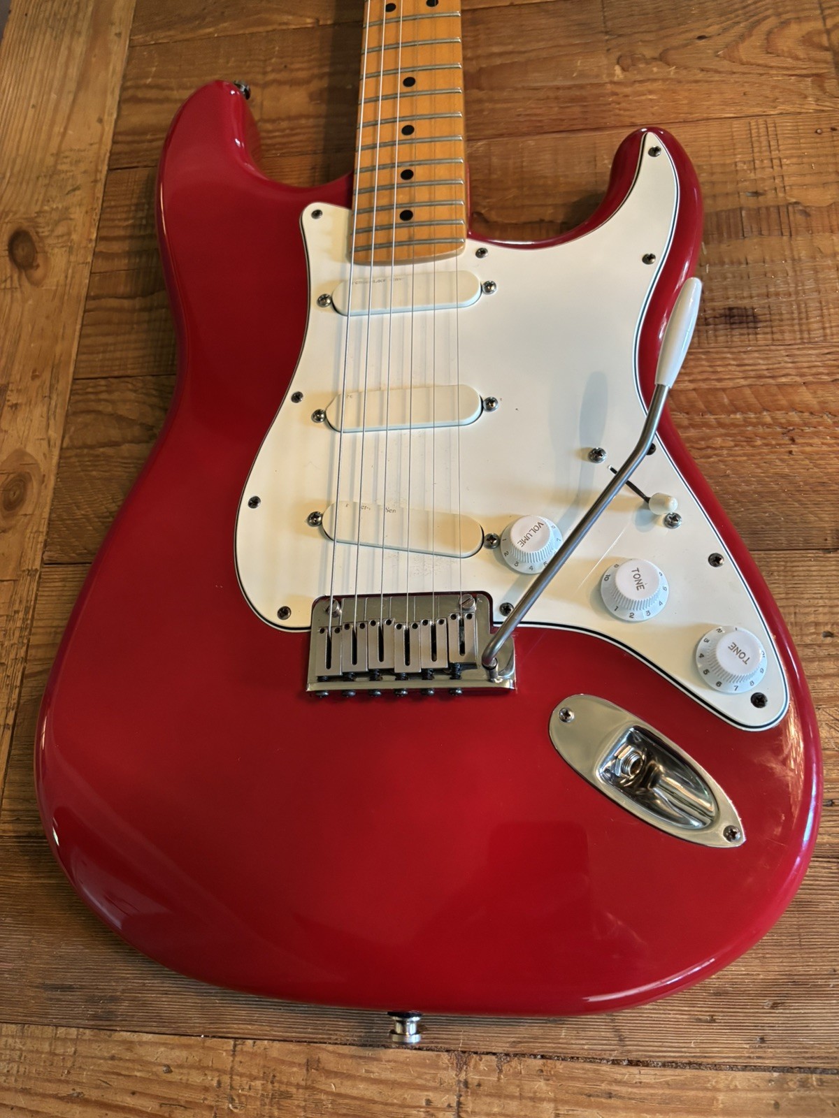 1988 Fender Strat Plus Torino Red SPLIT NUT Lace SensorsWilkinson Sperzels