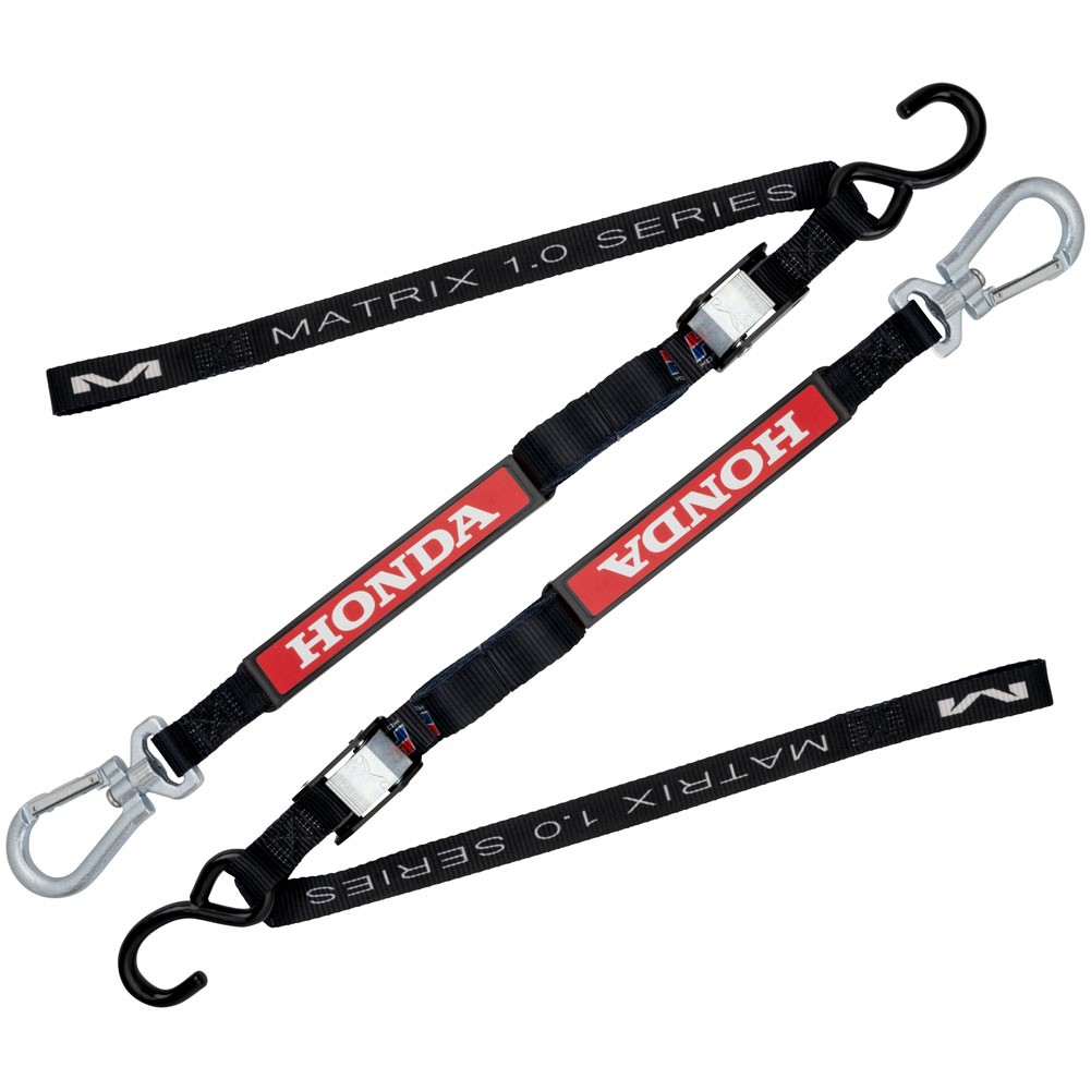 Honda 0SA09-M23-G00 HRC Matrix 1" Tie Downs Black