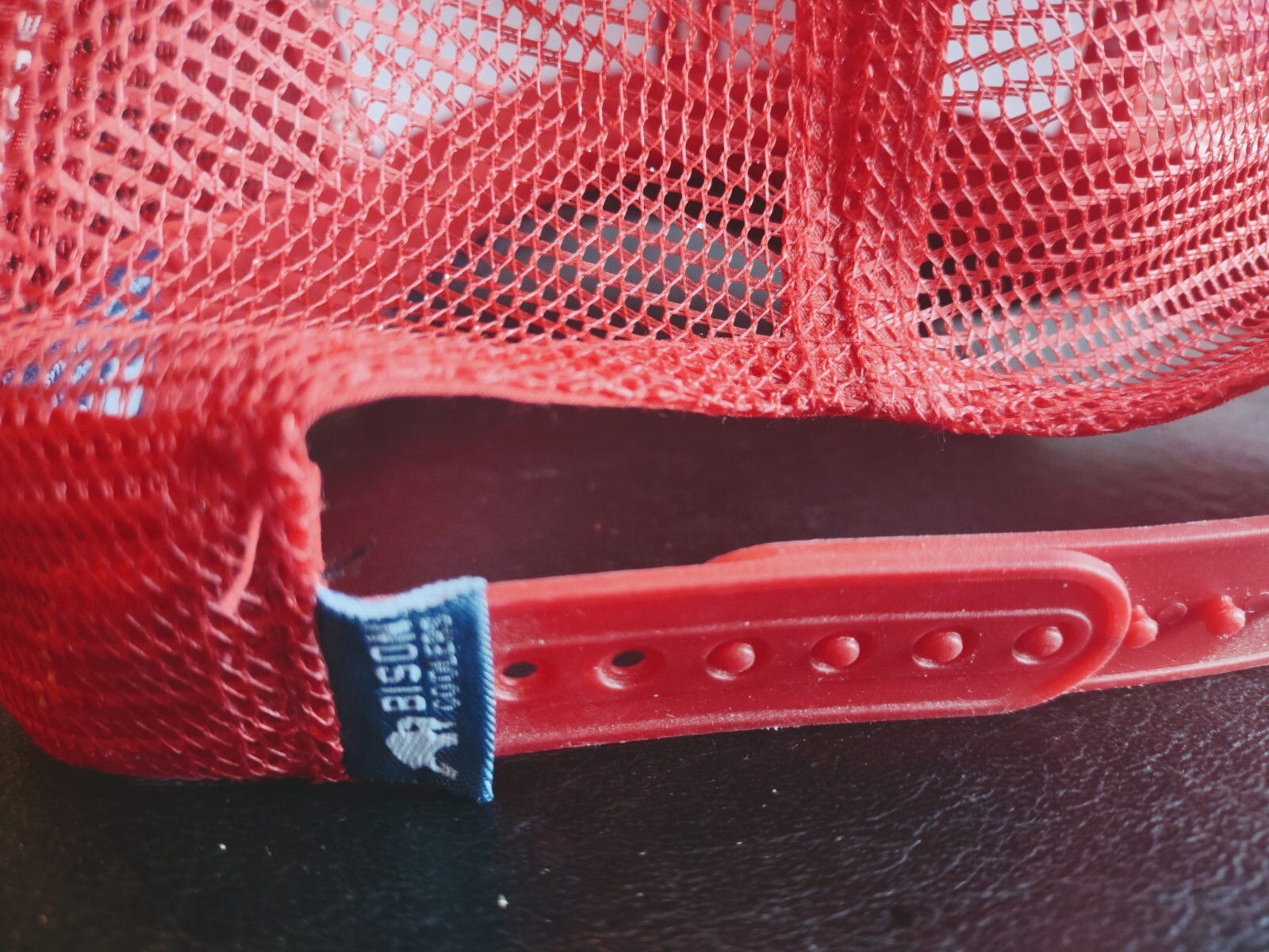Men's BISON COOLERS Red White & Blue USA Flag Logo Hat adjustable 🦬🇺🇲