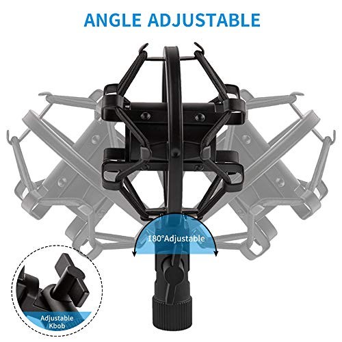Lyrcro Microphone Shock Mount For 21Mm-23mm Small Diameter Size Instru