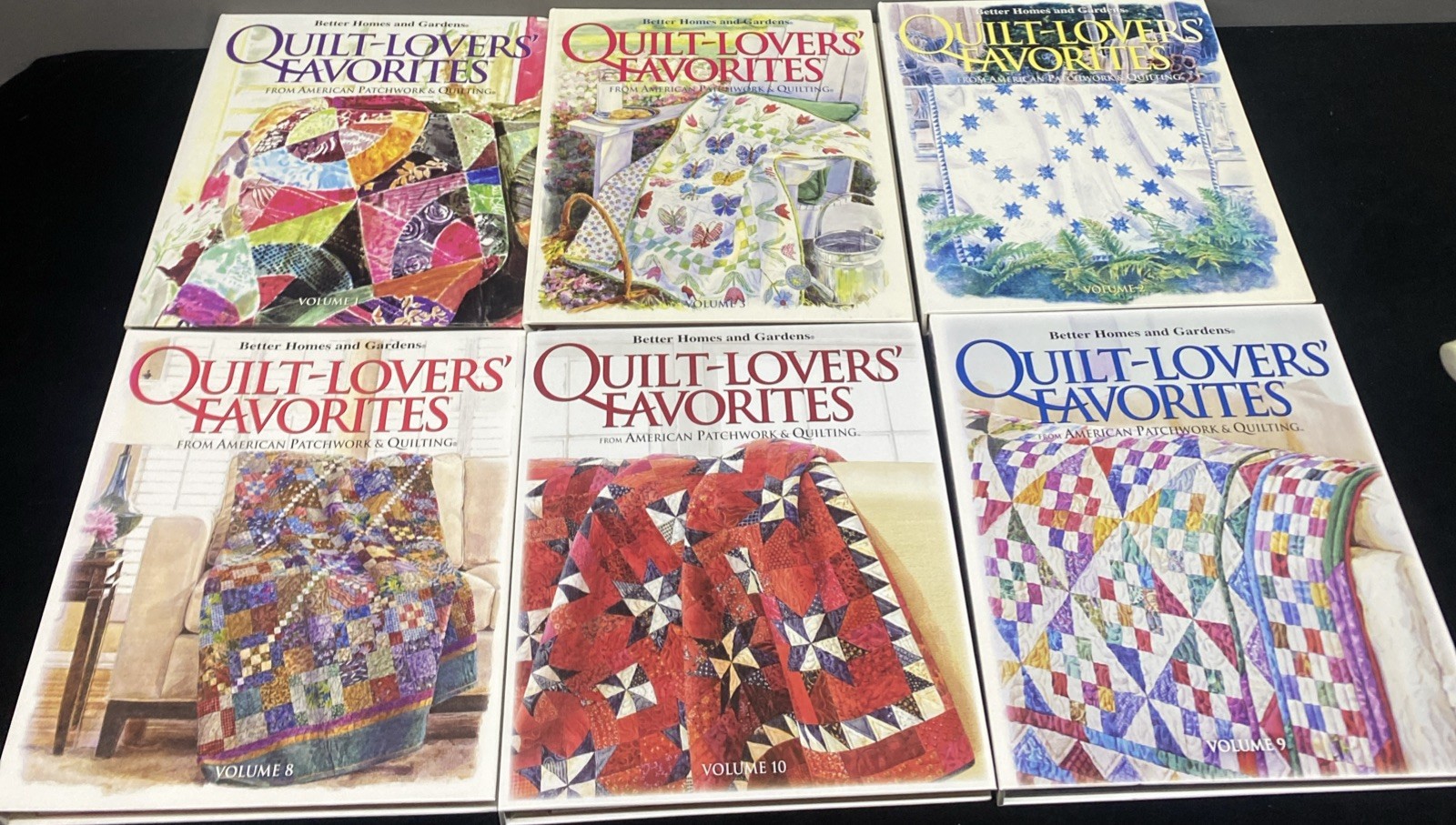 Quilt Lovers Favorites, Lot of 6 , #1,2,3,8,9, 10 Ex! Better Homes Gardens