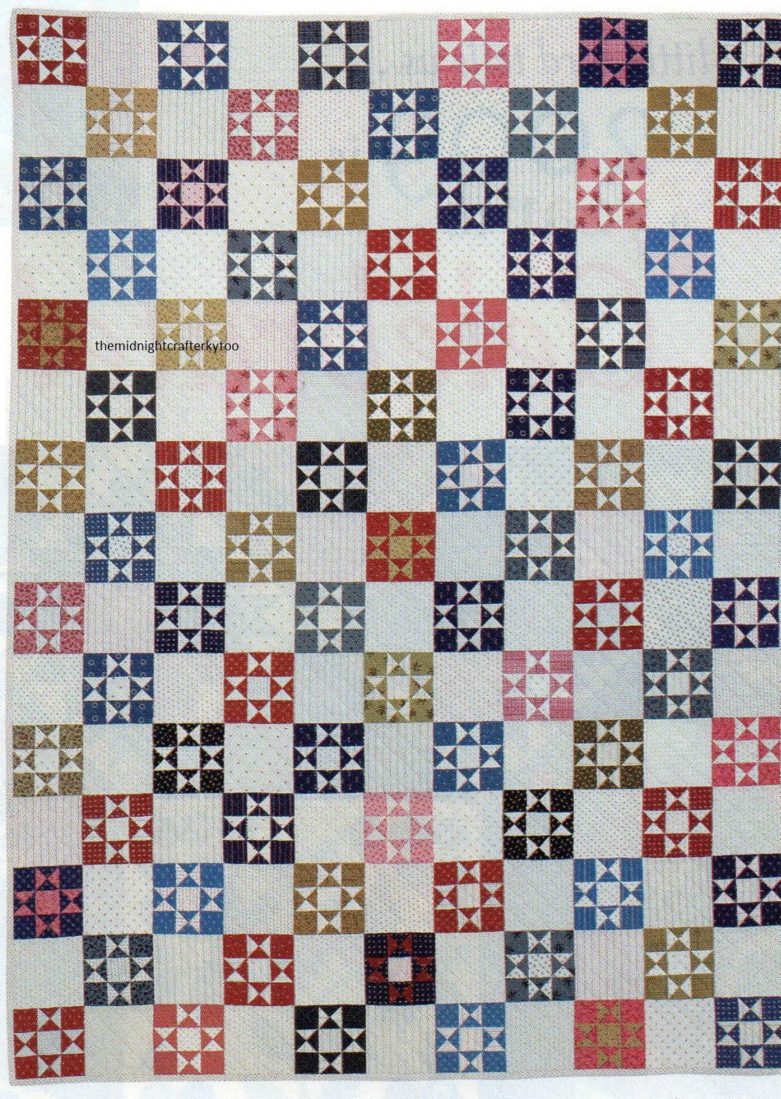Petite Shirting Stars Quilt Pattern Pieced JH