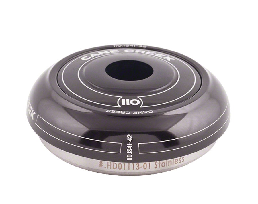 Cane Creek 110 IS41/28.6 Short Cover Top Headset Black Sealed Stainless Bearings