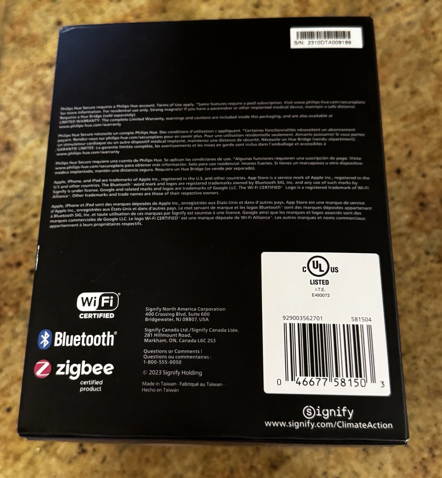 Philips Hue Secure Wired Smart Home Security Camera - White Brand New