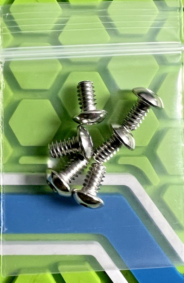 BOB LONG VARIOUS PAINTBALL MARKER GRIP SCREWS (6 TOTAL) - STAINLESS