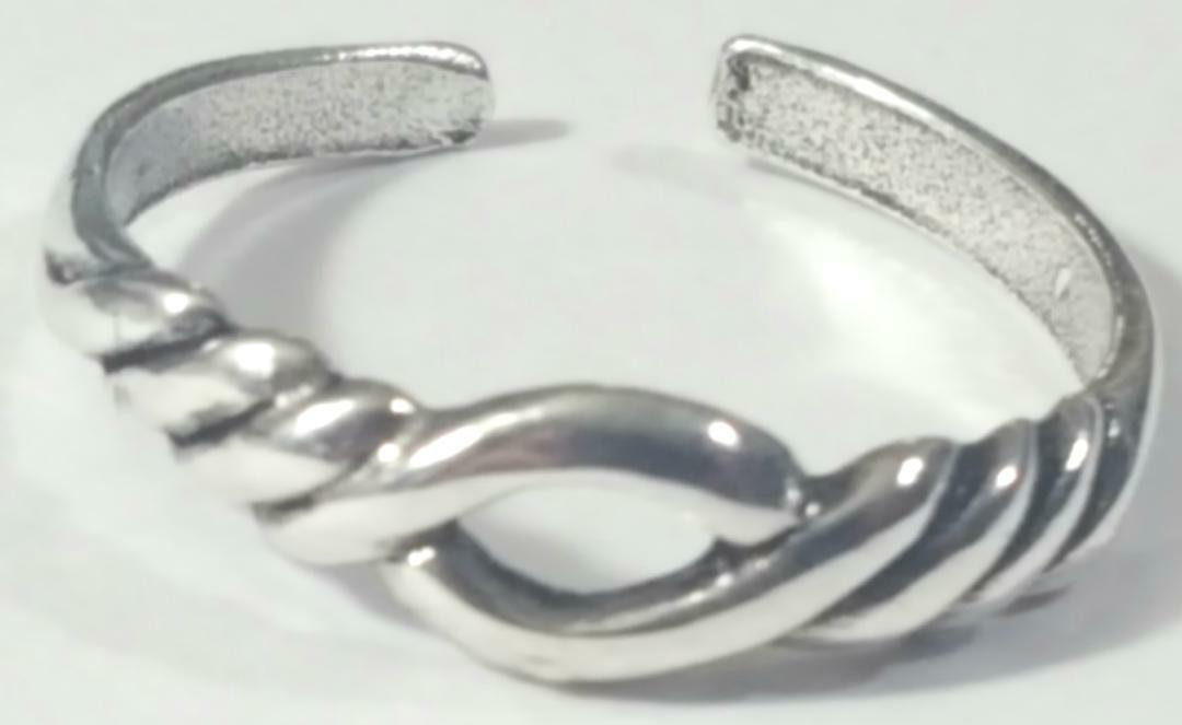 Toe Ring Adjustable 925 Sterling Silver # 4a