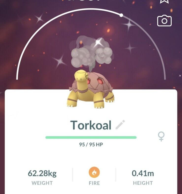 ✨ Shiny Torkoal -  P T C - 80k stardust  - Description