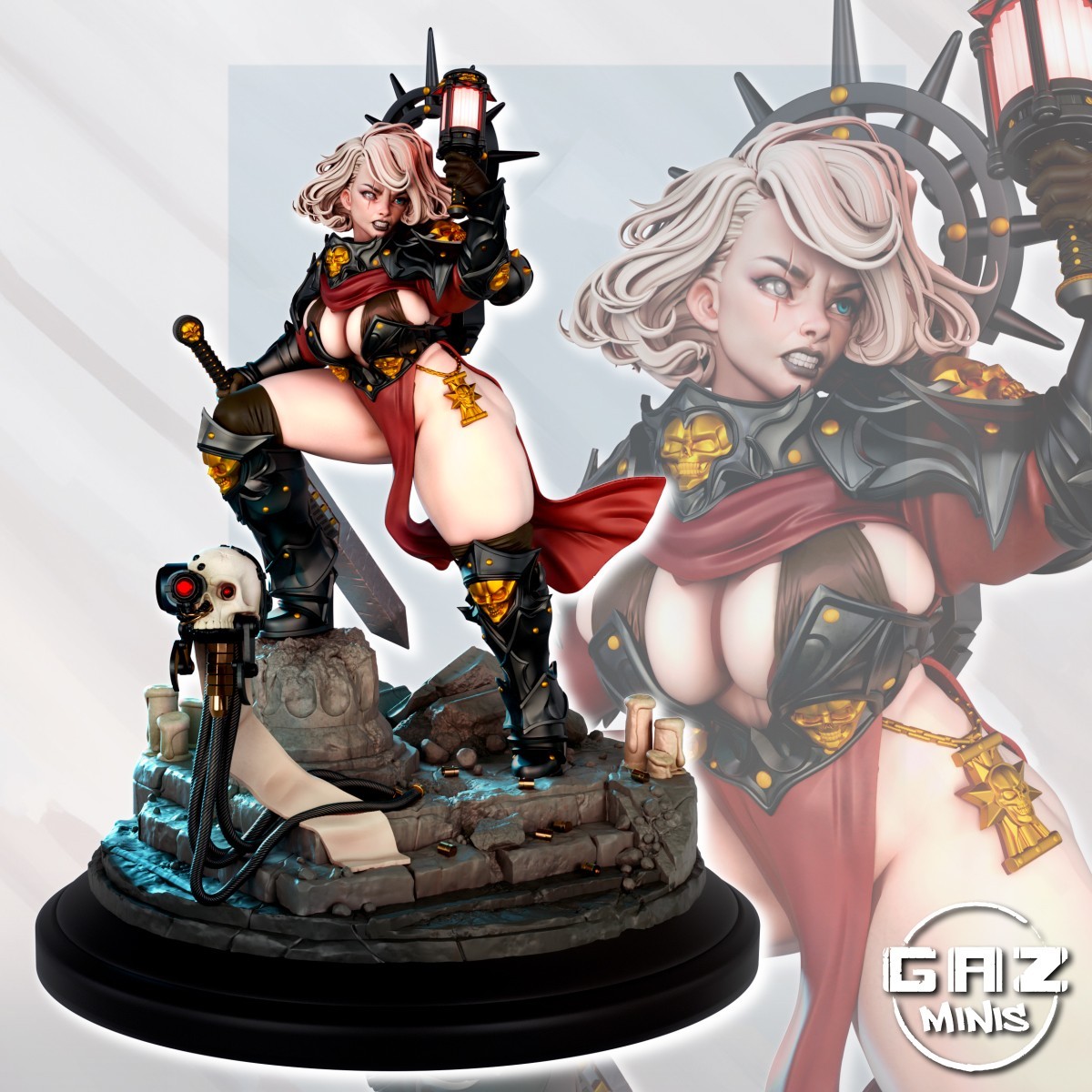 Sister Formosa 3D printed miniature - 32mm, 75mm, perfect for D&D or wargames