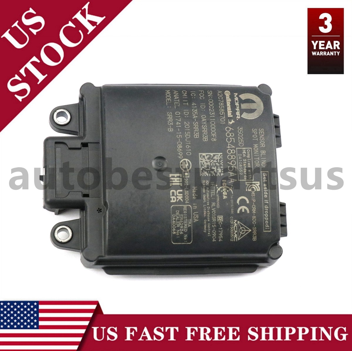 OEM Blind Spot Sensor Distance Detection Module for 2020-23 Dodge Ram 2500 3500