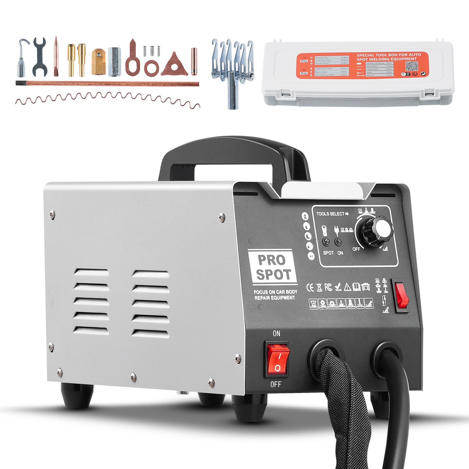 Uimoso Stud Welder Dent Repair Kit Spot Welding Dent Puller Machine with 7 Modes