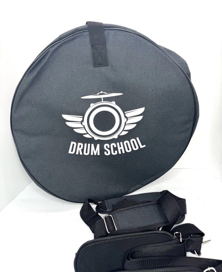 4-Piece Drum Bag Set Soft Carry Cases Black w/ Shoulder Strap