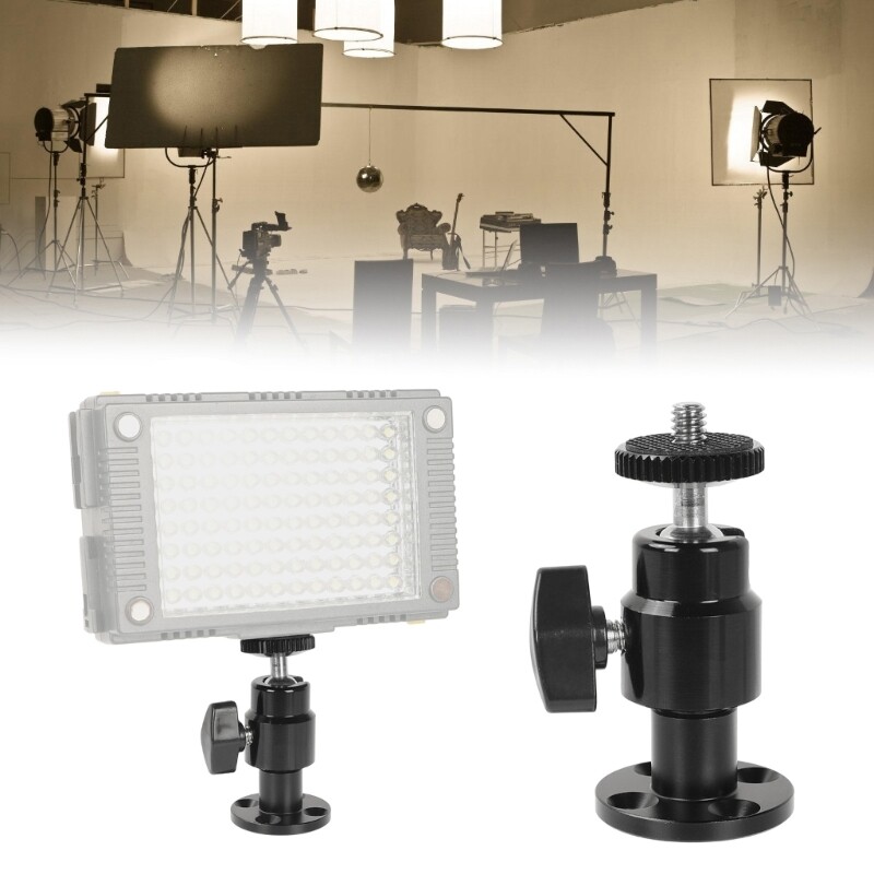 Wall Mount 1/4-20 Mini BallHead Mounts for Monitors/Surveillances System Support