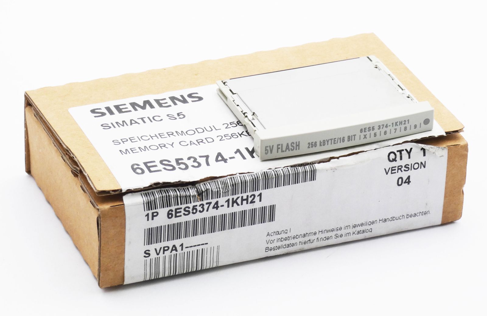 Siemens Simatic S5 6ES5374-1KH21 6ES5 374-1KH21 256KB E:04 MC -Unused/Original Box-