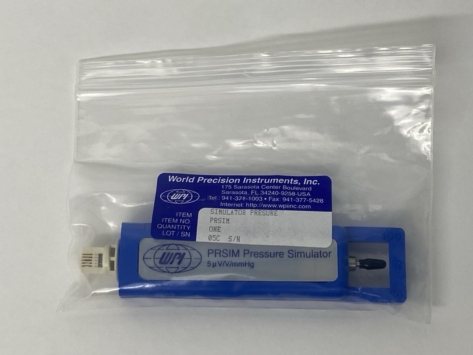 WORLD PRECISION INSTRUMENTS WPI PRSIM PRESSURE SIMULATOR