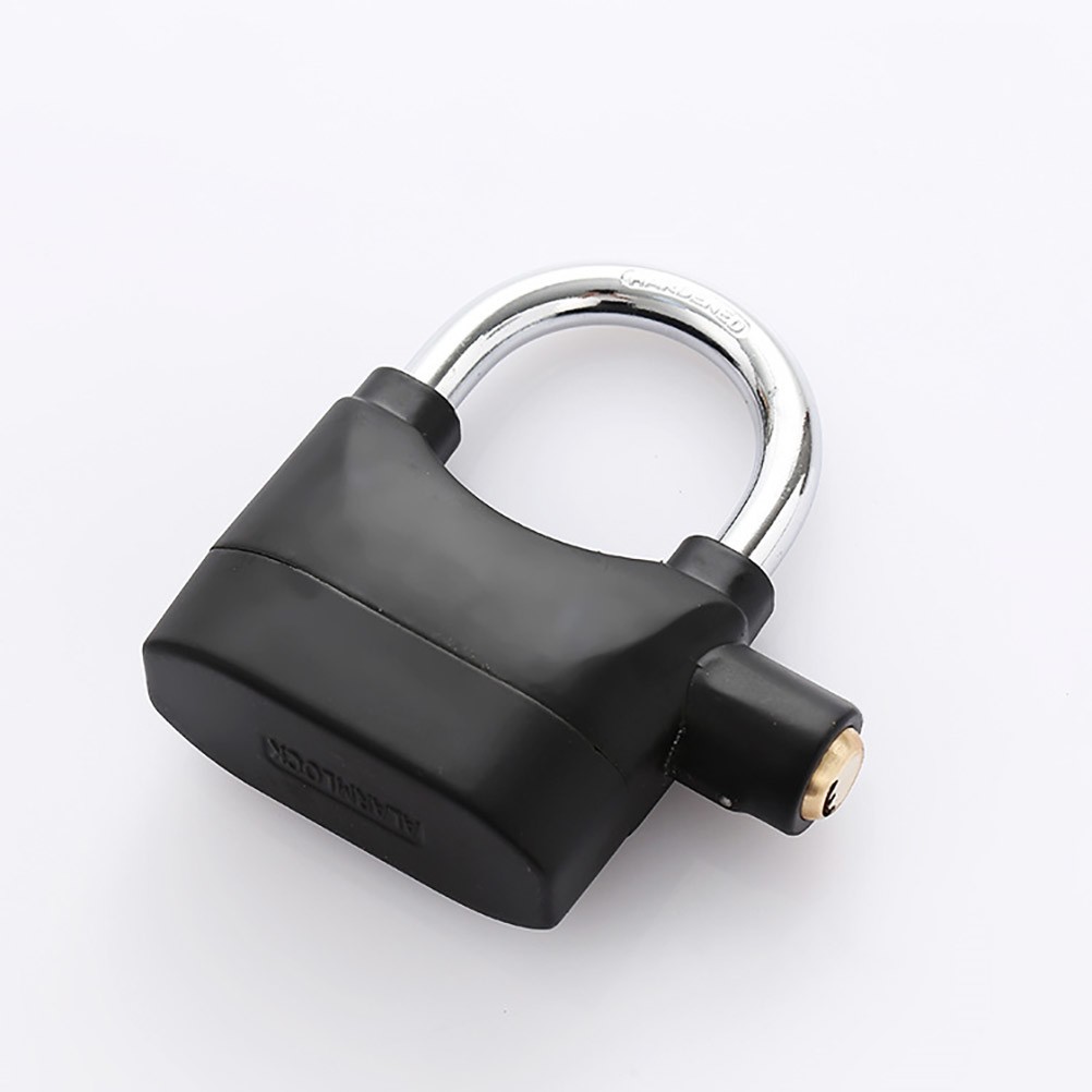 Bike Locks with Alarm Motorcycle Anti-theft Anti-rust Siren Metal Padlock for