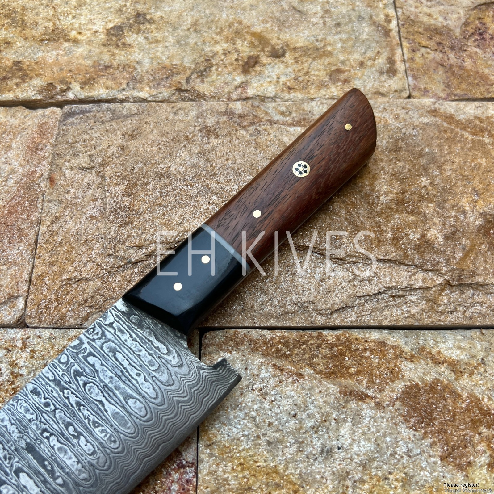 12'' Handmade Damascus Slicing Sharp Chef Kitchen Knife for Meat/BBQ