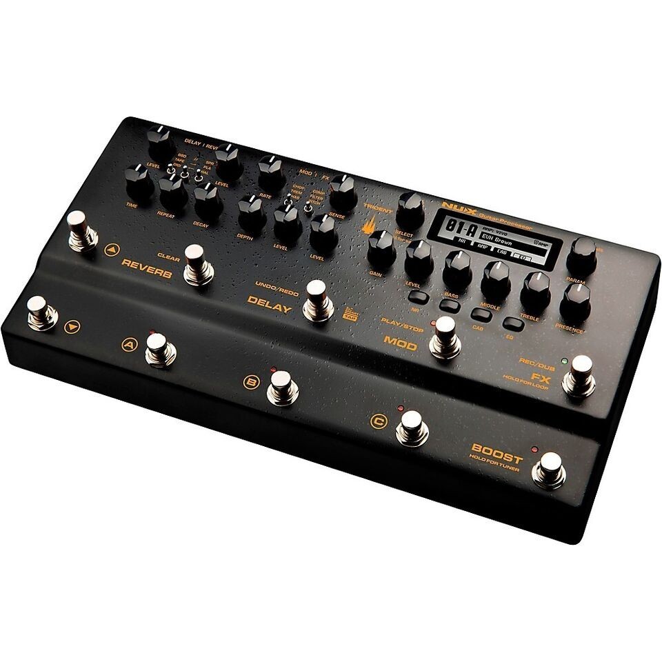 NUX TRIDENT NME-5 Guitar Processor With Amps, IR Loader, FX, Phrase Looper Black