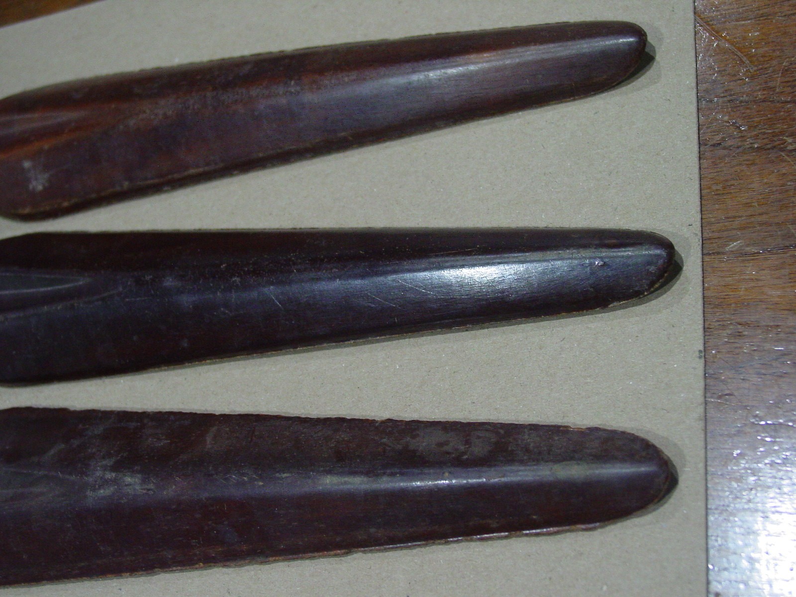 3 Vintage WWII Era BAKELITE STAKES German Pup Tent
